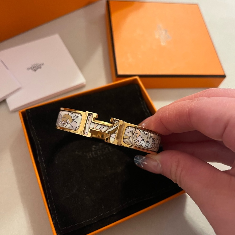 Hermès Limited Edition Clic H Bracelet Cosmographia Universalis super Rare